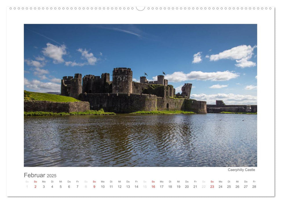 Wales / AT-Version (CALVENDO Premium Wandkalender 2025)