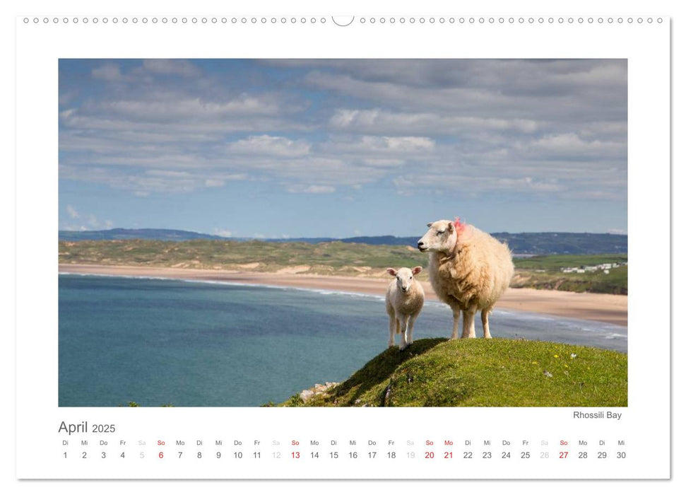 Wales / AT-Version (CALVENDO Premium Wandkalender 2025)