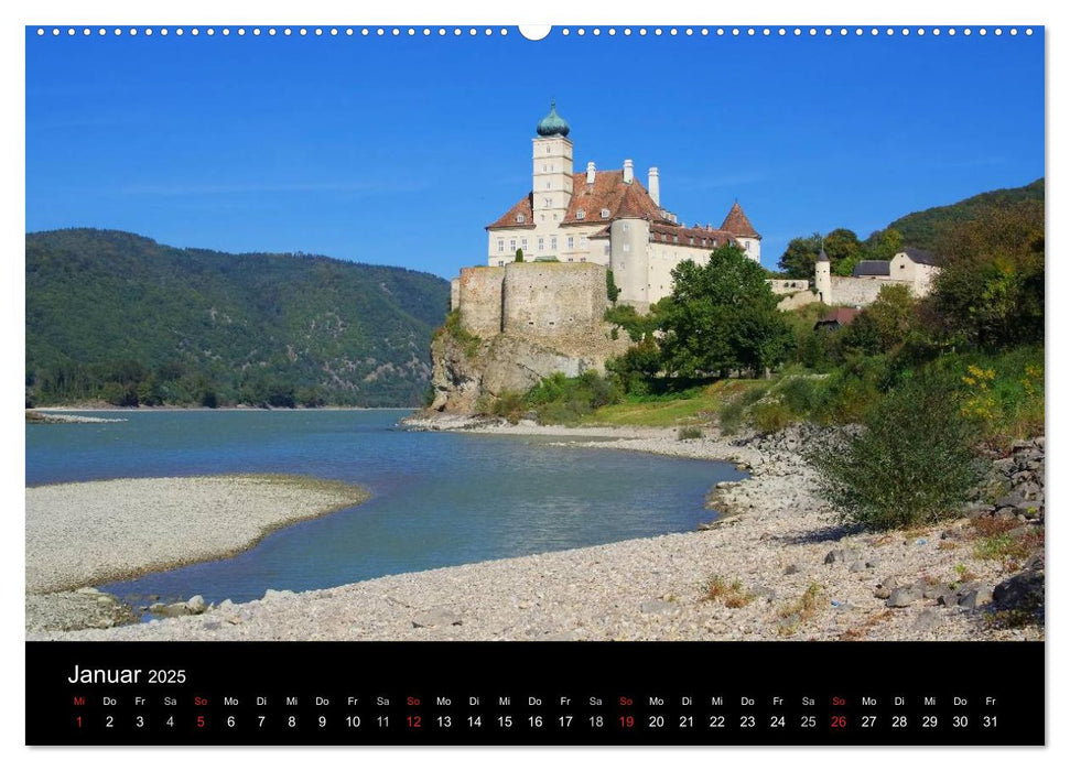 Die Wachau - Bezaubernde Orte an der Donau (CALVENDO Premium Wandkalender 2025)