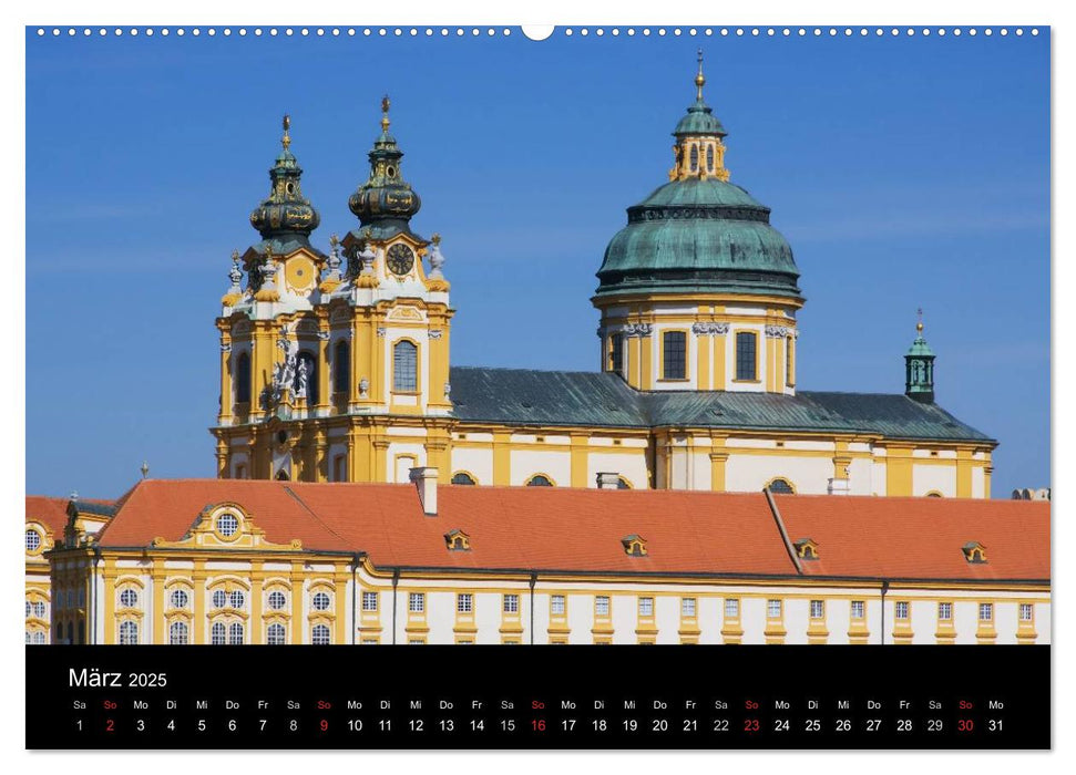 Die Wachau - Bezaubernde Orte an der Donau (CALVENDO Premium Wandkalender 2025)