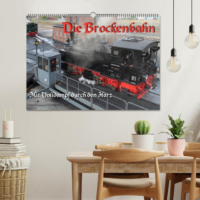 Die Brockenbahn - Mit Volldampf durch den Harz (CALVENDO Wandkalender 2025)