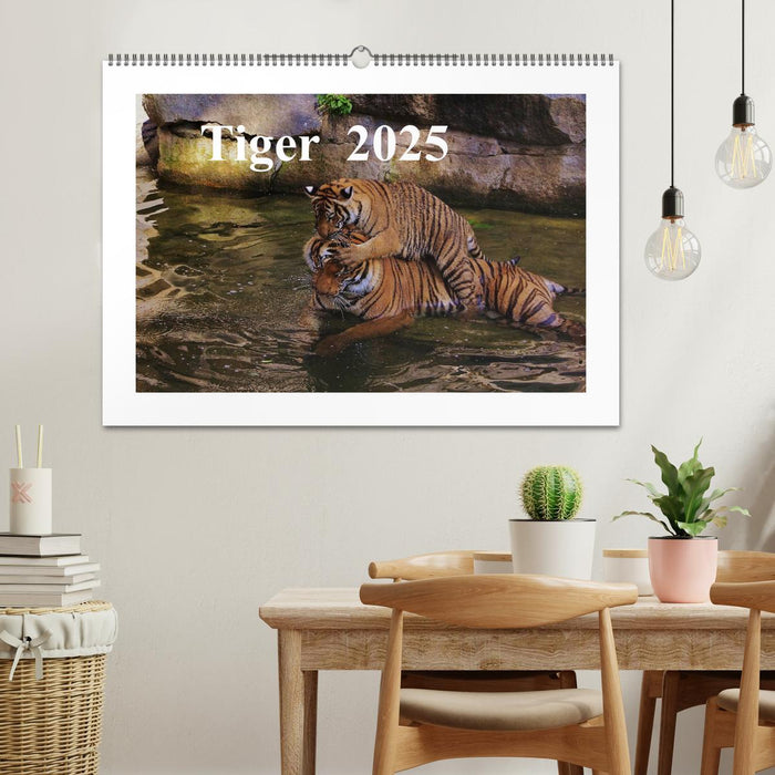 Tiger 2025 (CALVENDO Wandkalender 2025)