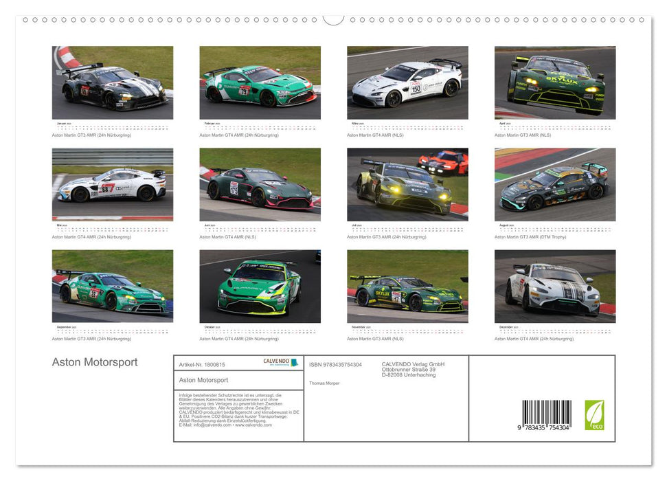 Aston Motorsport (CALVENDO Premium Wandkalender 2025)