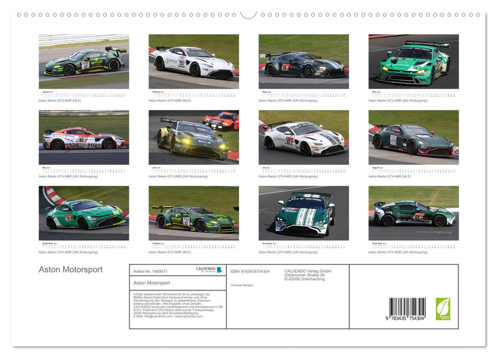 Aston Motorsport (CALVENDO Premium Wandkalender 2025)