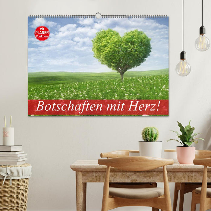 Botschaften mit Herz! (CALVENDO Wandkalender 2025)