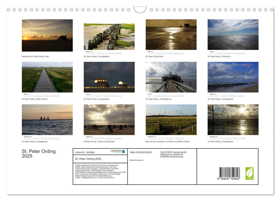 St. Peter Ording 2025 (CALVENDO Wandkalender 2025)