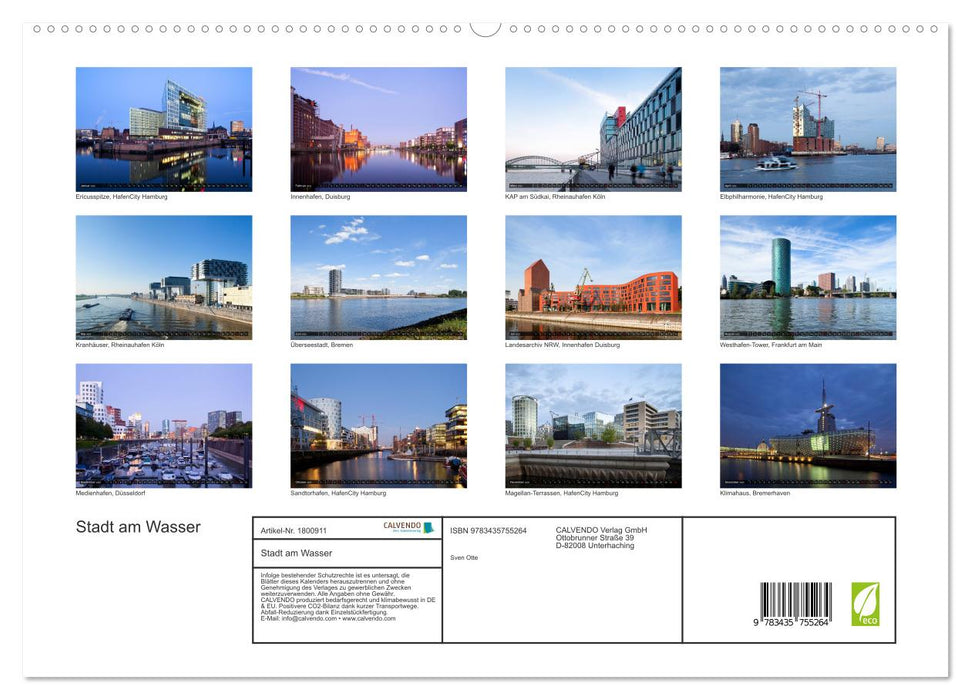 Stadt am Wasser (CALVENDO Premium Wandkalender 2025)