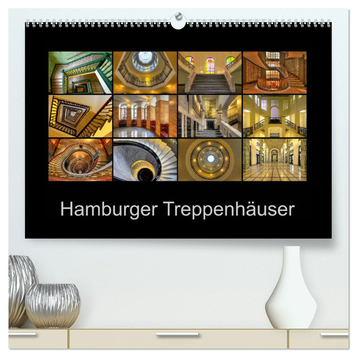 Hamburger Treppenhäuser (CALVENDO Premium Wandkalender 2025)