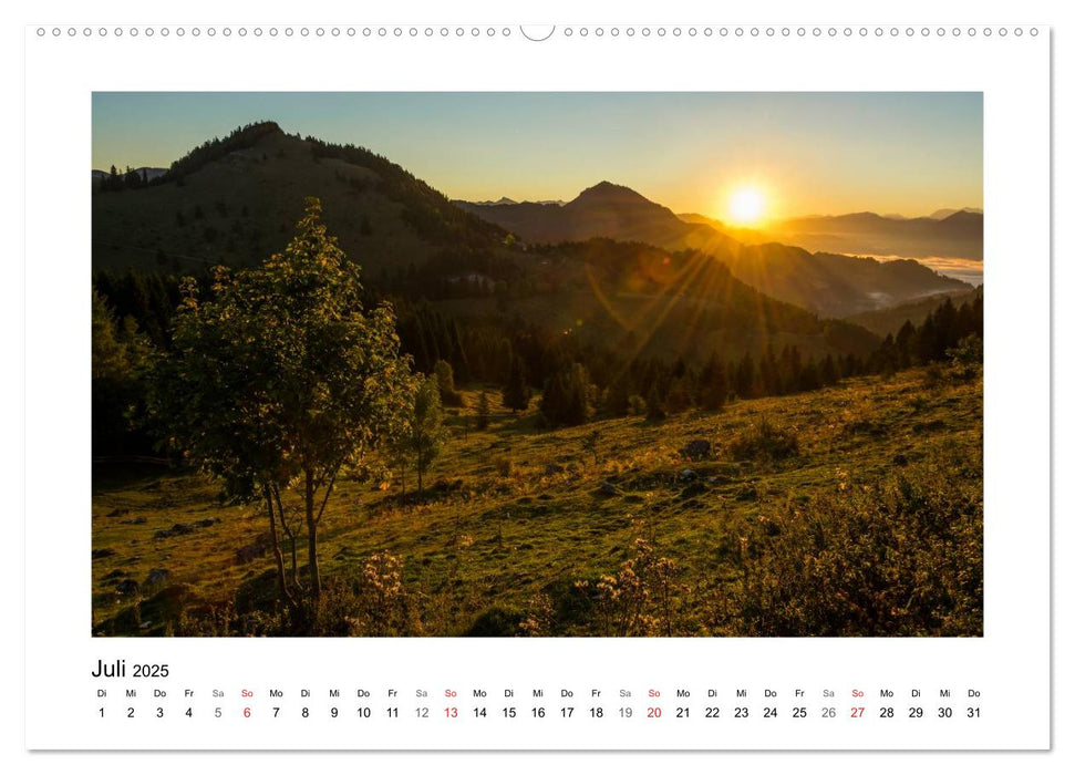 Bayerische Voralpen / Mangfallgebirge (CALVENDO Premium Wandkalender 2025)