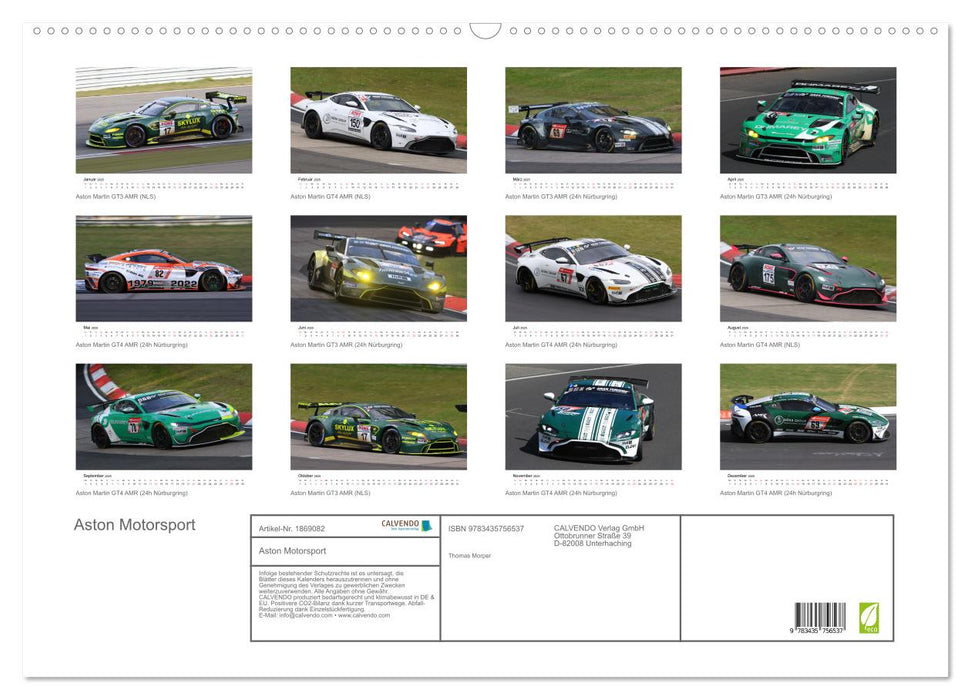 Aston Motorsport (CALVENDO Wandkalender 2025)