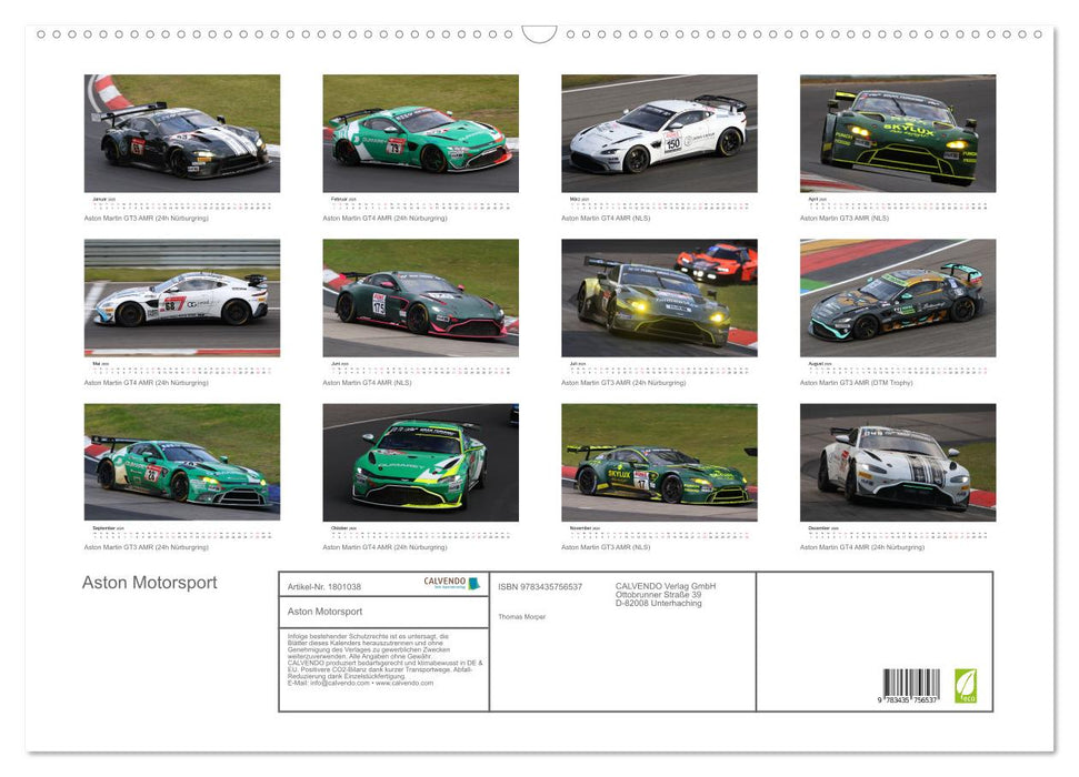 Aston Motorsport (CALVENDO Wandkalender 2025)