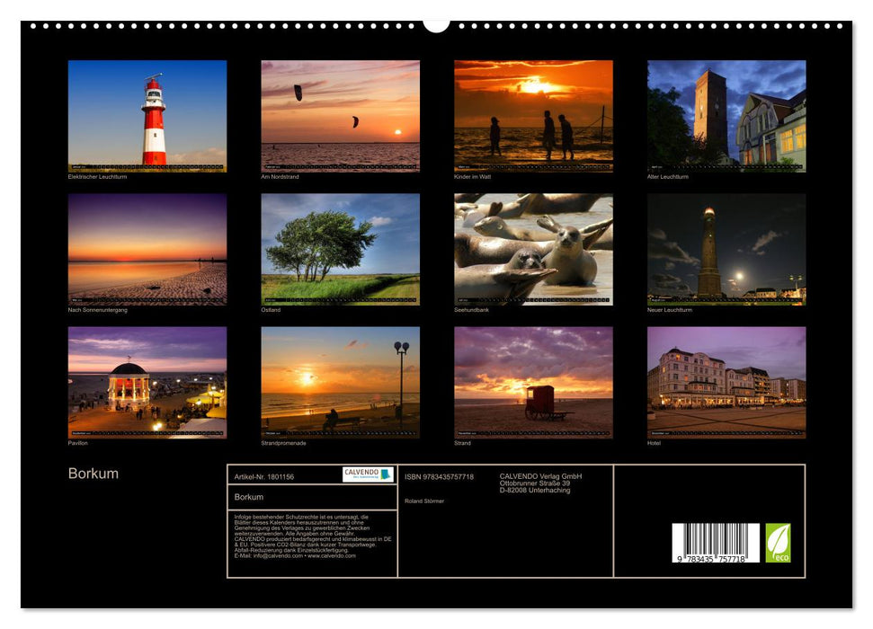 Borkum (CALVENDO Premium Wandkalender 2025)