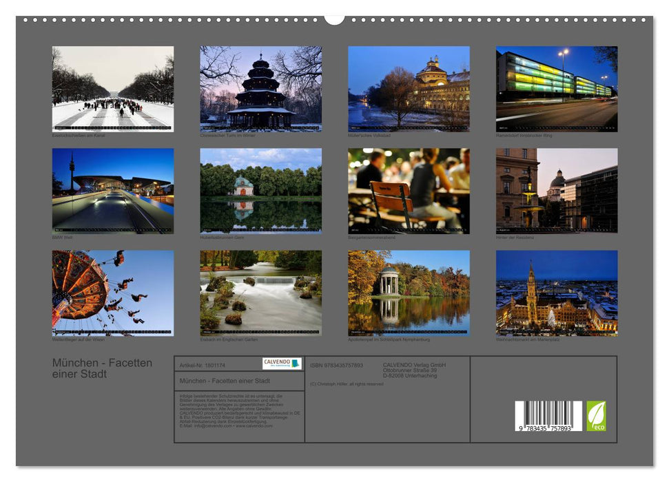 München - Facetten einer Stadt (CALVENDO Premium Wandkalender 2025)