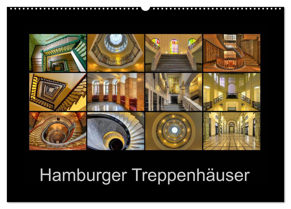 Hamburger Treppenhäuser (CALVENDO Wandkalender 2025)