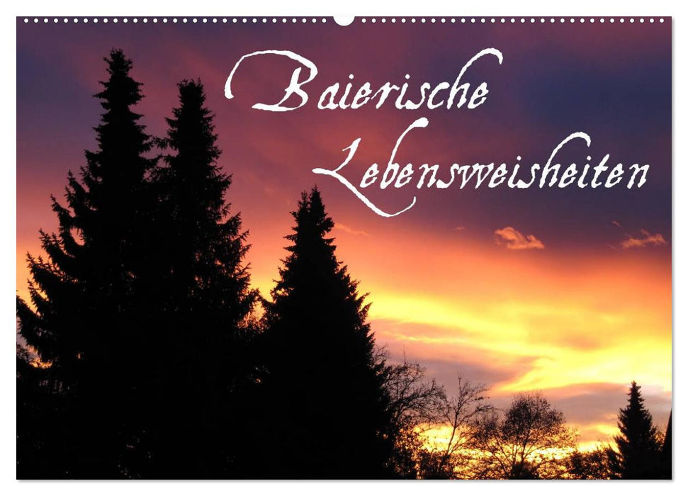 Baierische Lebensweisheiten (CALVENDO Wandkalender 2025)
