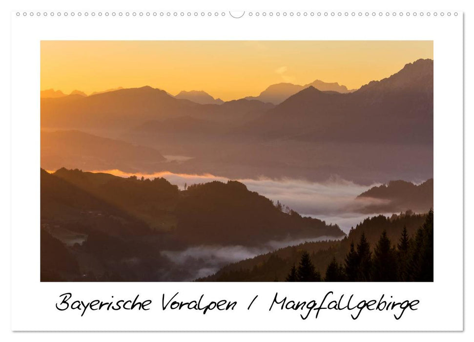 Bayerische Voralpen / Mangfallgebirge (CALVENDO Wandkalender 2025)