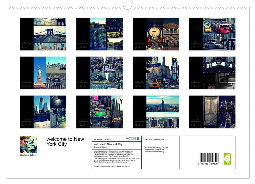 welcome to New York City (CALVENDO Premium Wandkalender 2025)