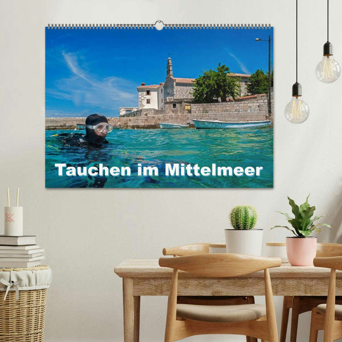 Tauchen im Mittelmeer (CALVENDO Wandkalender 2025)