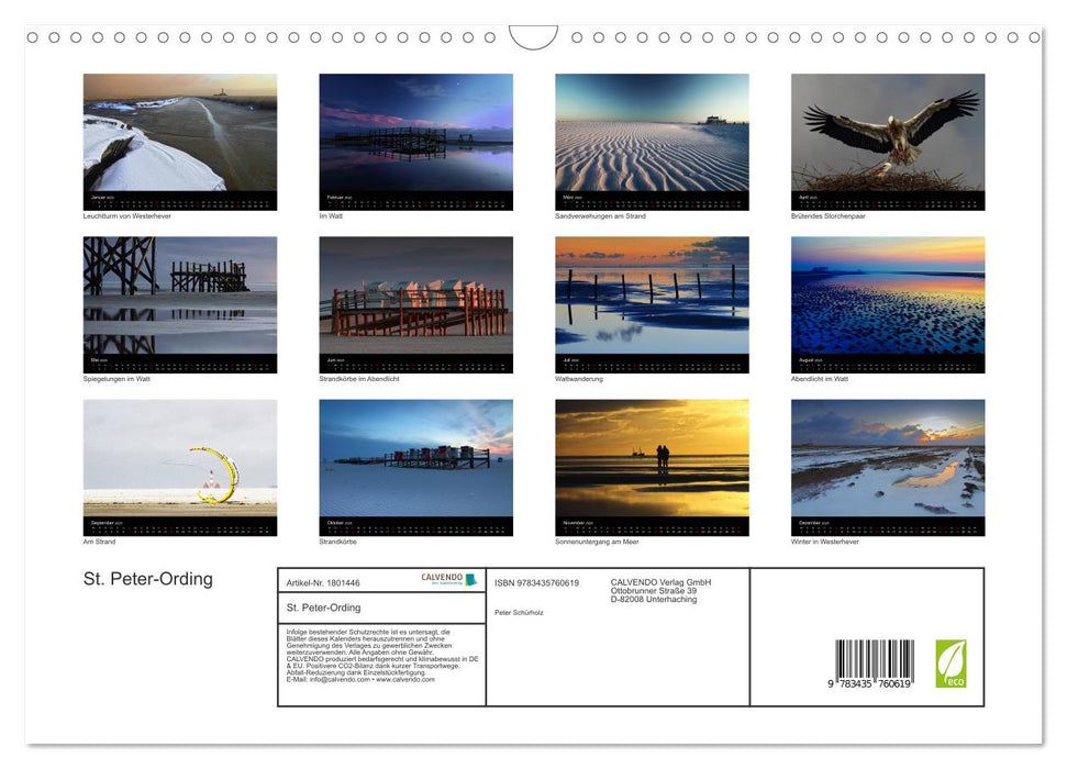 St. Peter-Ording (CALVENDO Wandkalender 2025)