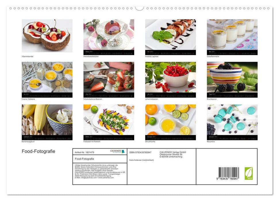 Food-Fotografie (CALVENDO Premium Wandkalender 2025)