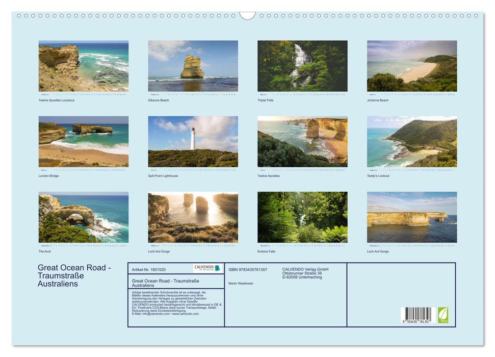 Great Ocean Road - Traumstraße Australiens (CALVENDO Wandkalender 2025)