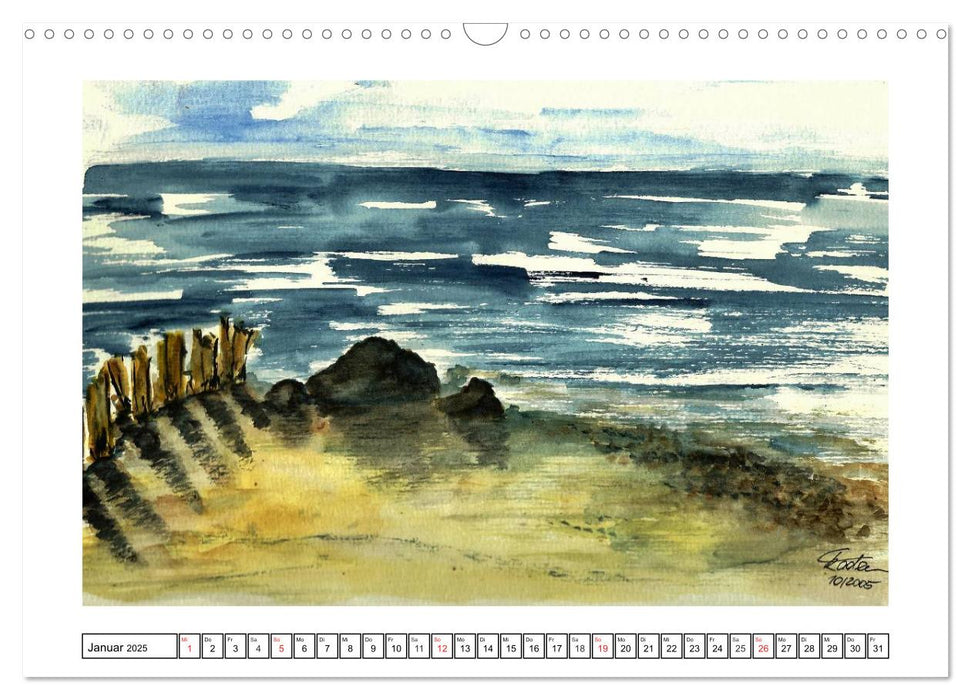 Der AQUARELL-Kalender (CALVENDO Wandkalender 2025)