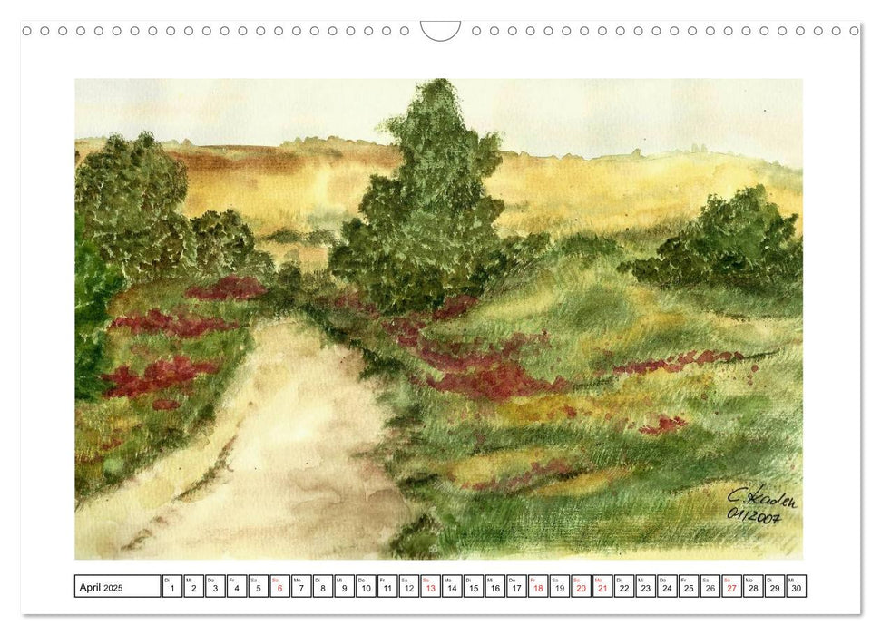 Der AQUARELL-Kalender (CALVENDO Wandkalender 2025)