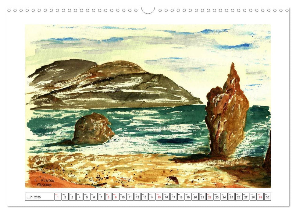 Der AQUARELL-Kalender (CALVENDO Wandkalender 2025)