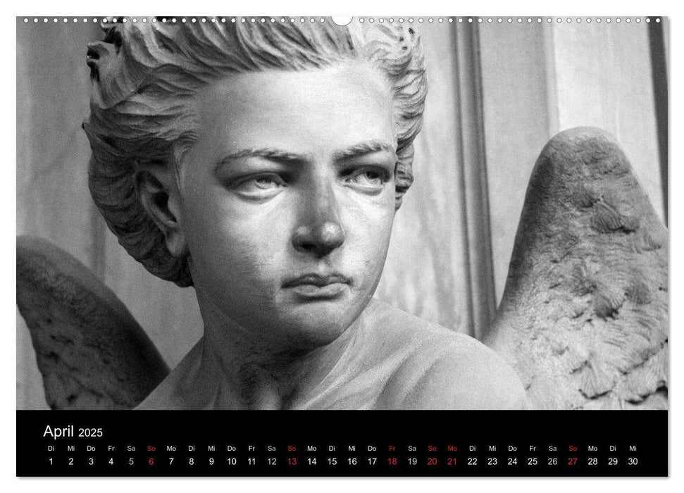 Lebende Steine - Skulpturen auf dem Friedhof Staglieno (CALVENDO Premium Wandkalender 2025)