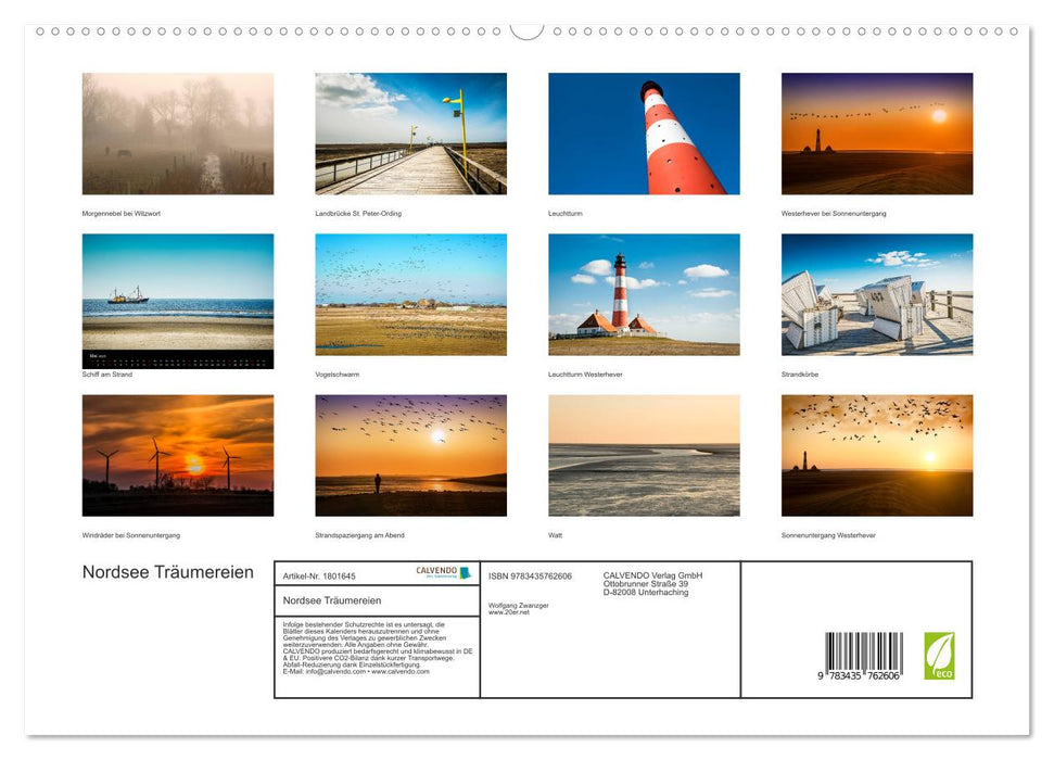 Nordsee Träumereien (CALVENDO Premium Wandkalender 2025)