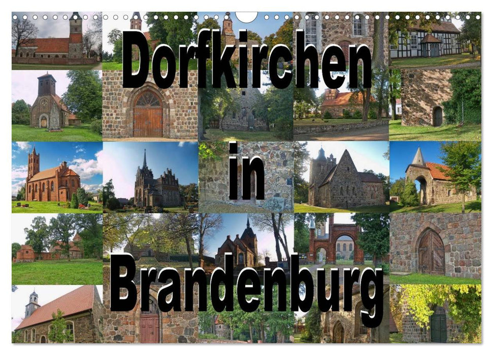 Dorfkirchen in Brandenburg (CALVENDO Wandkalender 2025)