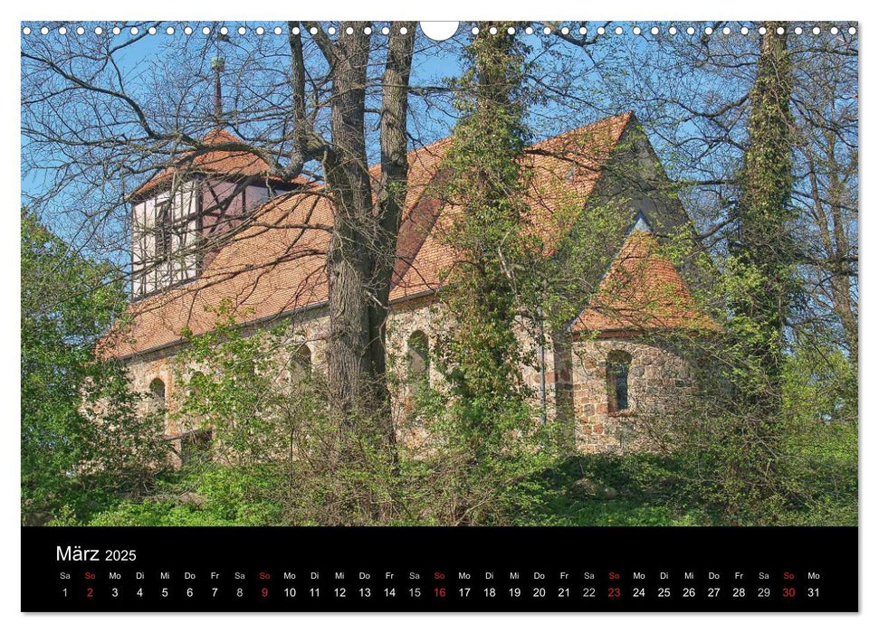 Dorfkirchen in Brandenburg (CALVENDO Wandkalender 2025)