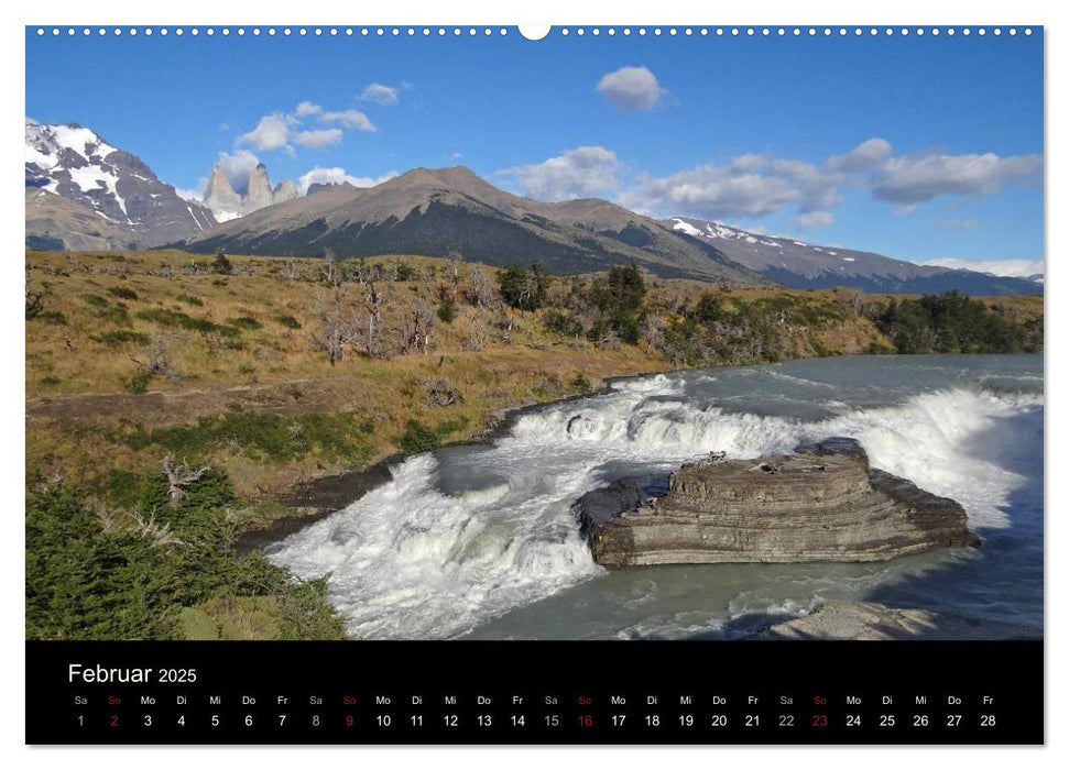 Im Nationalpark Torres del Paine (Chile) (CALVENDO Premium Wandkalender 2025)