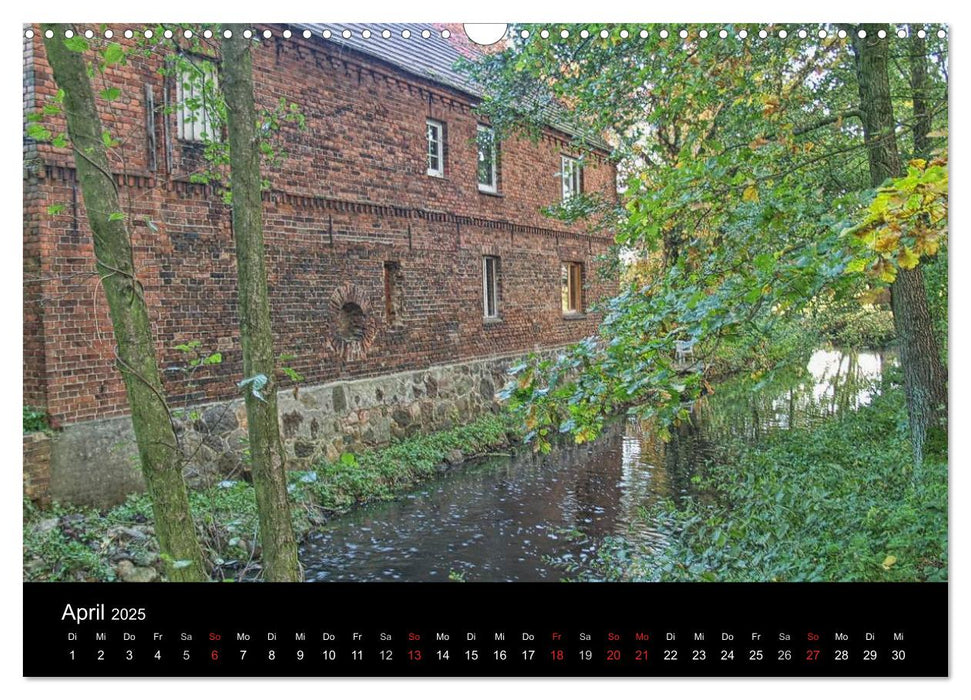 Wassermühlen an der Dahme (CALVENDO Wandkalender 2025)