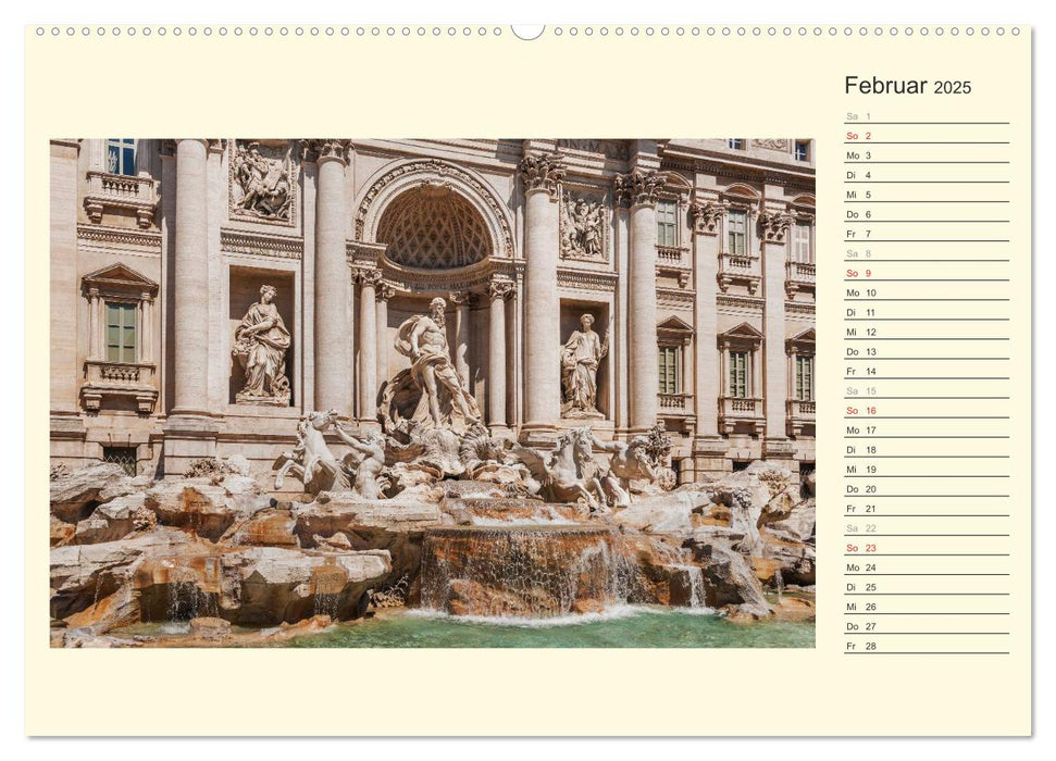 Rom-Italien / Geburtstagskalender (CALVENDO Premium Wandkalender 2025)