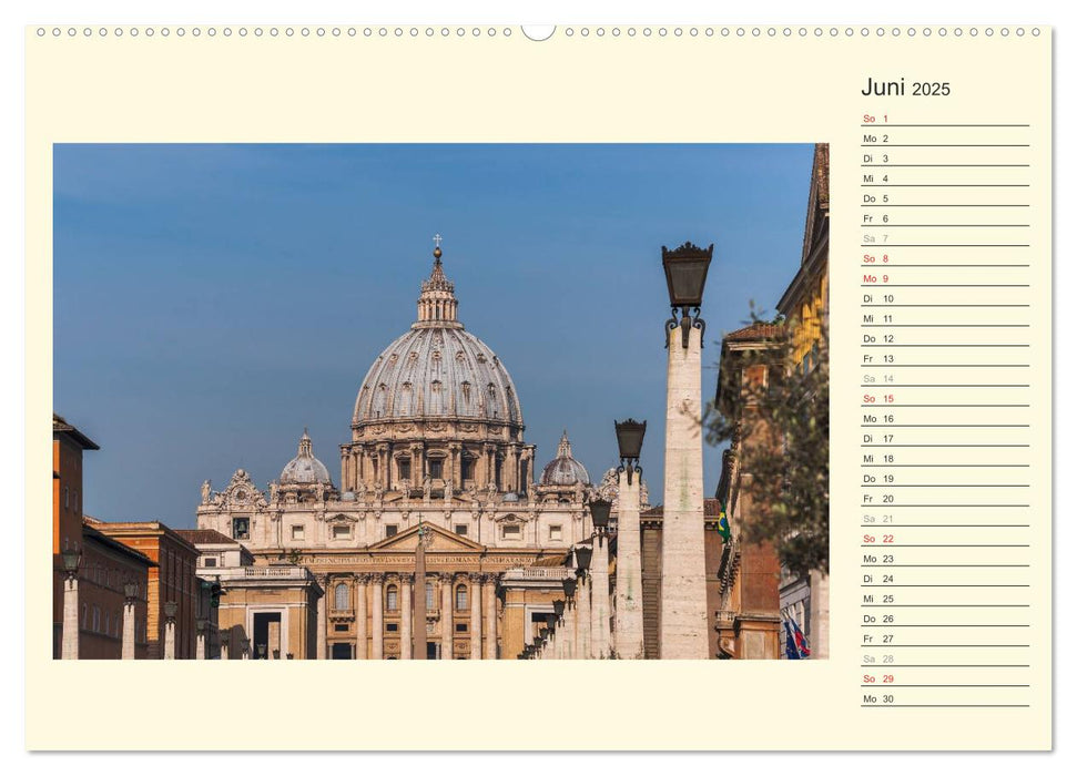 Rom-Italien / Geburtstagskalender (CALVENDO Premium Wandkalender 2025)