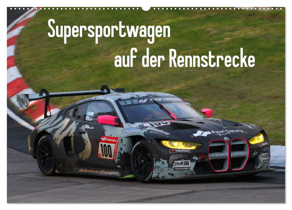 Supersportwagen auf der Rennstrecke (CALVENDO Wandkalender 2025)