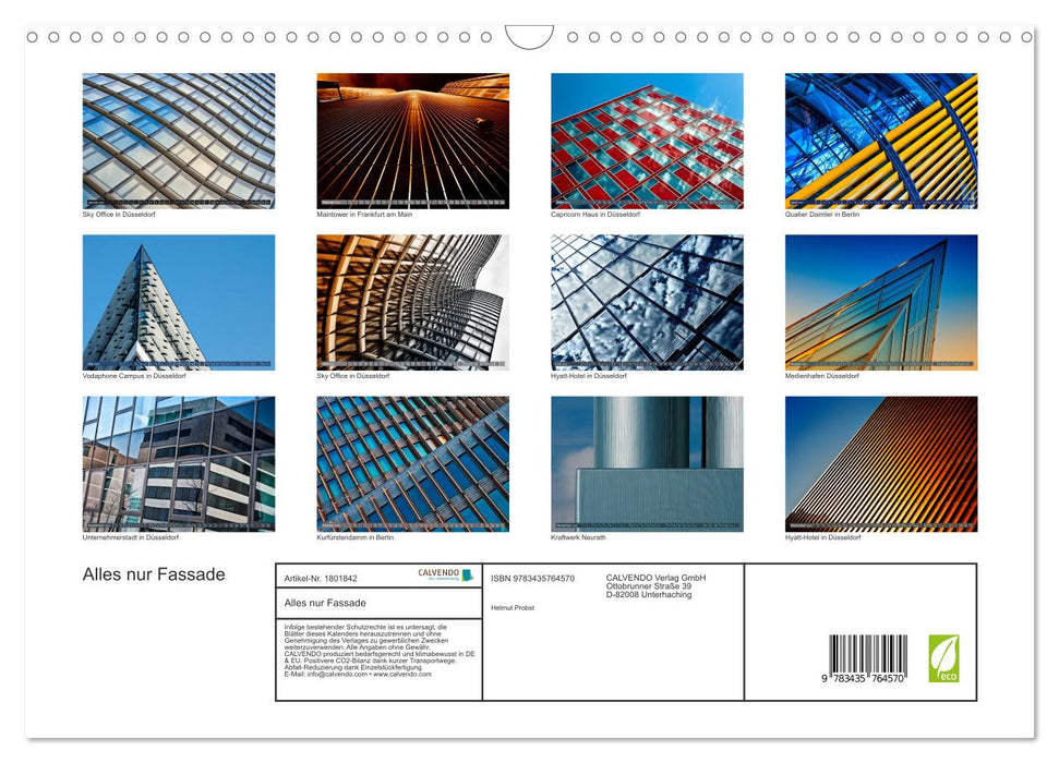 Alles nur Fassade (CALVENDO Wandkalender 2025)