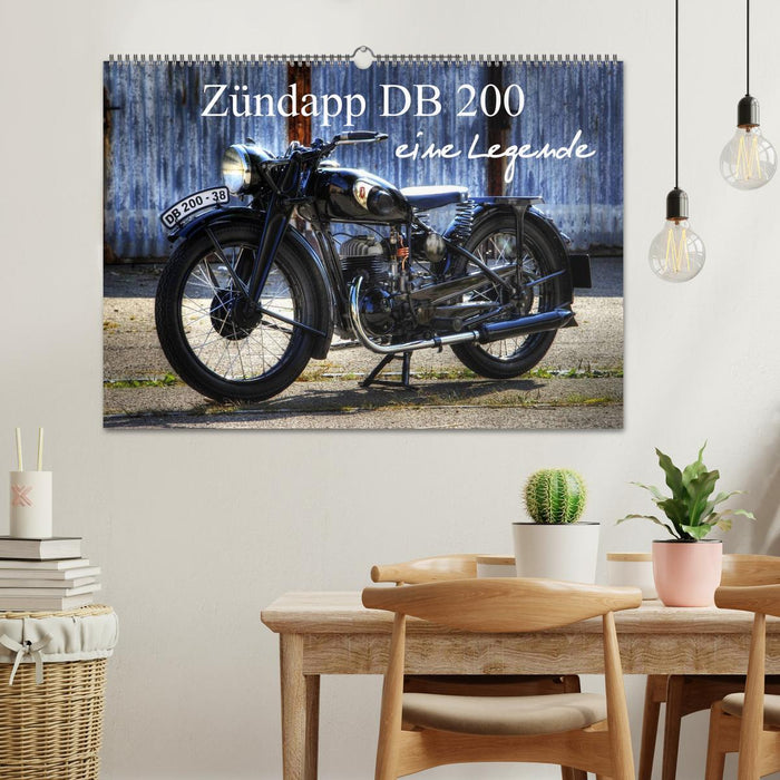 Zündapp DB 200 eine Legende (CALVENDO Wandkalender 2025)