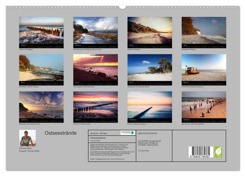 Ostseestrände (CALVENDO Premium Wandkalender 2025)