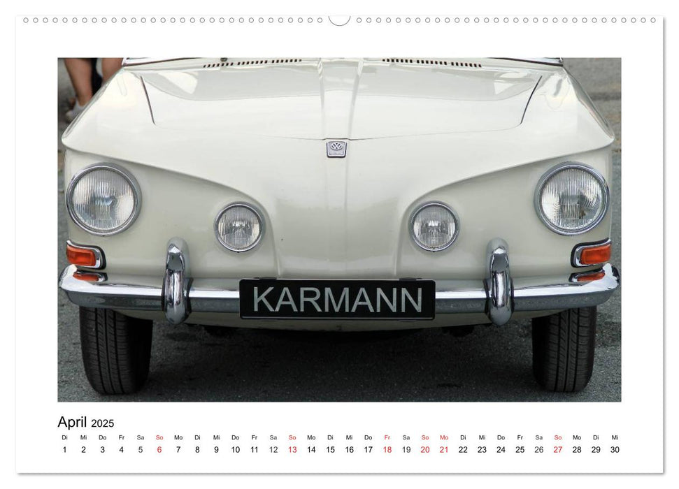 Eine Legende lebt, der Karmann-Ghia (CALVENDO Premium Wandkalender 2025)