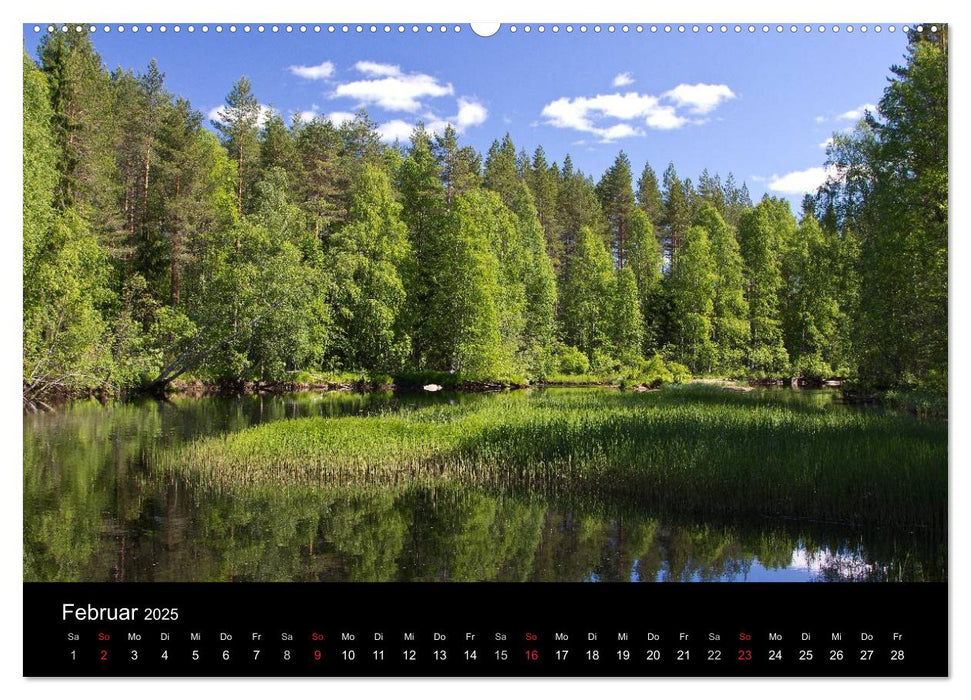 Finnland - Land der tausend Seen (CALVENDO Wandkalender 2025)
