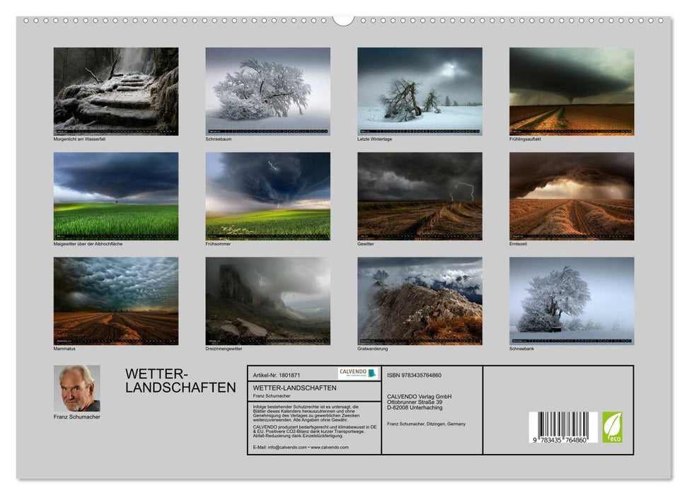 WETTER-LANDSCHAFTEN (CALVENDO Premium Wandkalender 2025)