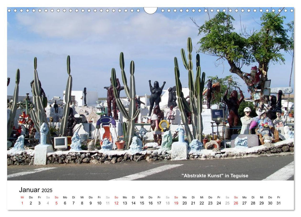 Die Canarischen Inseln - Lanzarote (CALVENDO Wandkalender 2025)