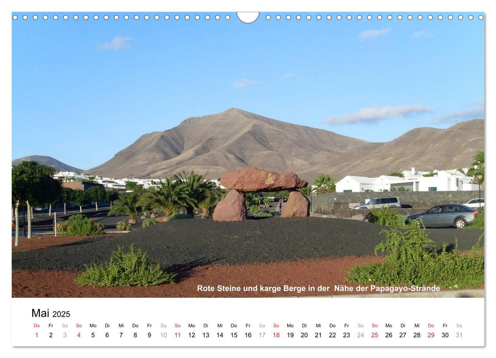 Die Canarischen Inseln - Lanzarote (CALVENDO Wandkalender 2025)