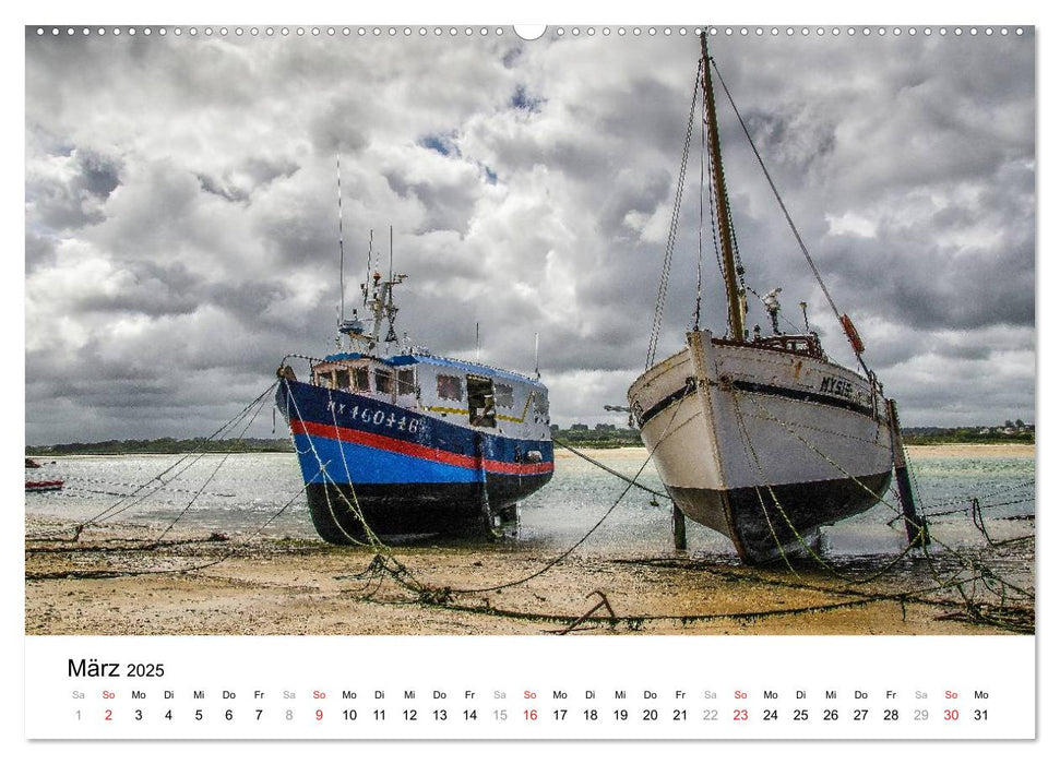 Bretonische Impressionen (CALVENDO Premium Wandkalender 2025)