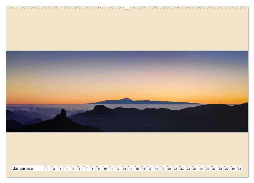 Gran Canaria - Extrabreite Landschaften (CALVENDO Premium Wandkalender 2025)