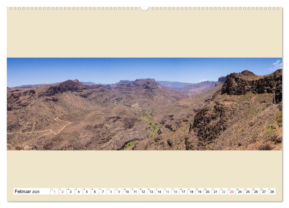 Gran Canaria - Extrabreite Landschaften (CALVENDO Premium Wandkalender 2025)