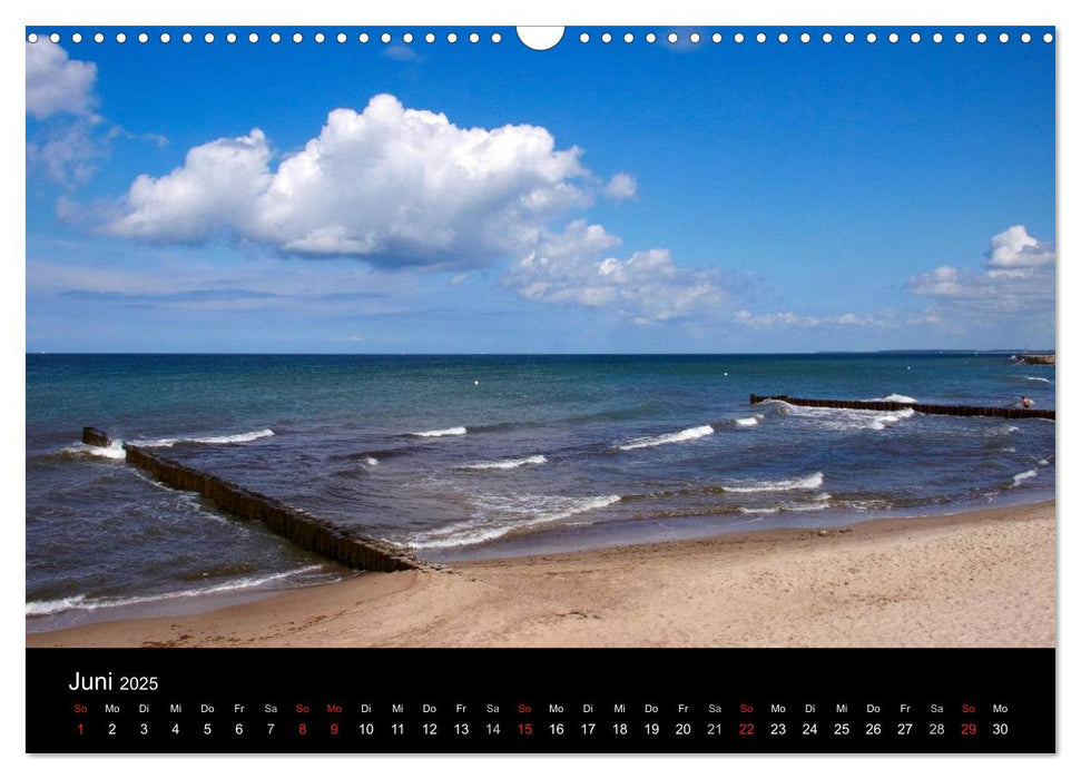 Die deutsche Ostseeküste - Eine Reise von der Geltinger Birk bis nach Usedom (CALVENDO Wandkalender 2025)