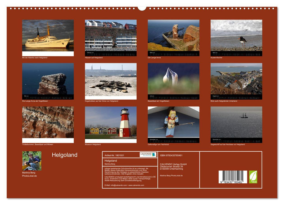 Helgoland (CALVENDO Premium Wandkalender 2025)
